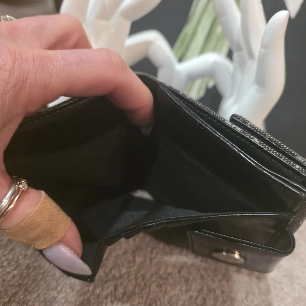 Bvlgari Black Mania Denim & Leather Wallet